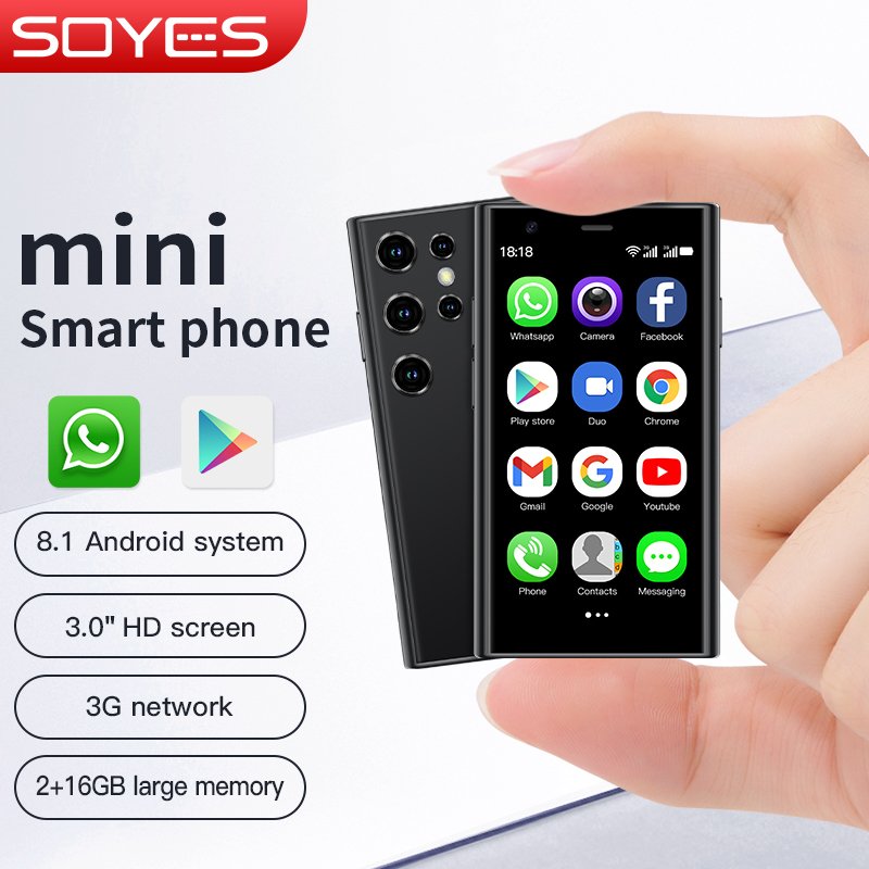 New arrived mini S23 pro 3 Inch Small Mobile Phone Android 8.1 Mini Porket phone 1000mAH 3G LTE 2+16GB Mini Android Smart Phone